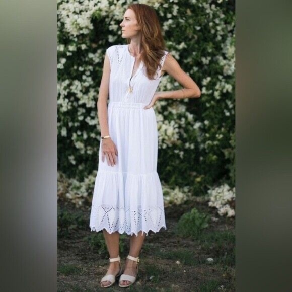 Ulla Johnson Coralie Eyelet White Dress size 2 - Picture 2 of 16